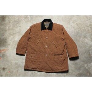 Vintage Y2k Gallery Brown Quilted Chore Coat - Large